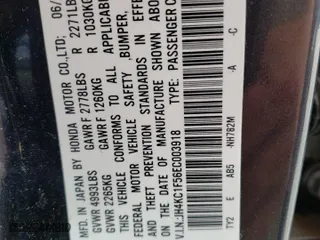 2014 Acura RLX Tech Pkg with VIN JH4KC1F56EC003918, listed as a Copart auction lot 68120414 with 76,951 mi miles and Salvage Title. Bid and sale history available at carsss.com. Image 13.