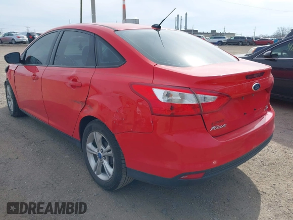 2013 Ford Focus SE with VIN 1FADP3F24DL260760, listed as a IAAI auction lot 41854075 with 125,410 mi miles. Bid and sale history available at carsss.com. Image 3.
