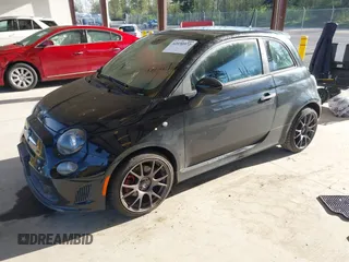 2015 FIAT 500 Turbo with VIN 3C3CFFHH2FT509287, listed as a IAAI auction lot 42030972 with 112,029 mi miles. Bid and sale history available at carsss.com. Image 2.