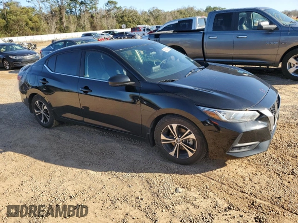2020 Nissan Sentra SV with VIN 3N1AB8CV1LY217221, listed as a Copart auction lot 48019455 with 60,228 mi miles and Salvage Title. Bid and sale history available at carsss.com. Image 4.