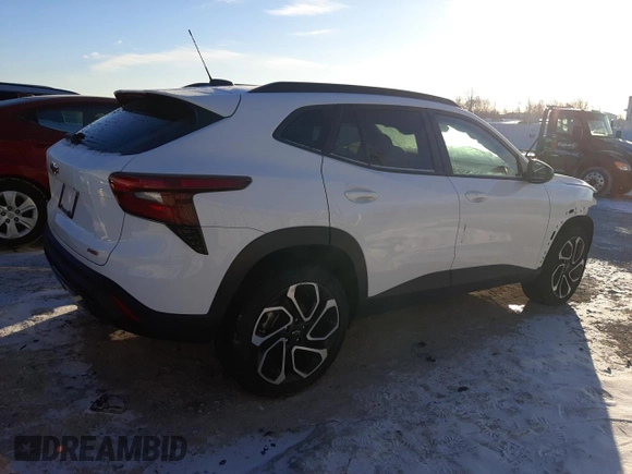 2024 Chevrolet Trax 2RS with VIN KL77LJE20RC202769, listed as a Copart auction lot 87805255 with Not Provided miles and Salvage Title. Bid and sale history available at DreamBid. Image 3.