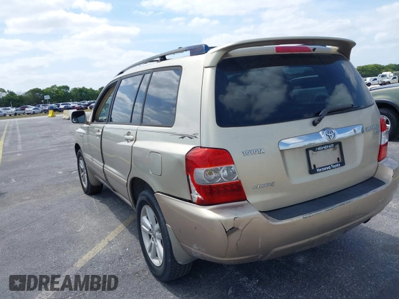 2007 Toyota Highlander Hybrid with VIN JTEHW21A970038823, listed as a IAAI auction lot 42095127 with 193,211 mi miles. Bid and sale history available at carsss.com. Image 6.