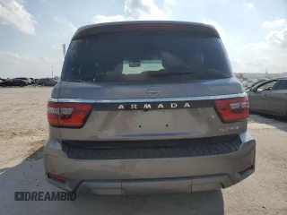 2024 Nissan Armada Platinum with VIN JN8AY2DB4R9850067, listed as a Copart auction lot 76240434 with 3,146 mi miles and Salvage Title. Bid and sale history available at carsss.com. Image 6.