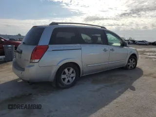 2004 Nissan Quest SE with VIN 5N1BV28U44N369591, listed as a Copart auction lot 86187734 with 250,755 mi miles and Salvage Title. Bid and sale history available at carsss.com. Image 3.