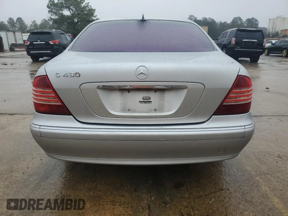 2004 Mercedes-Benz S-Class 4.3L with VIN WDBNG70J34A388195, listed as a Copart auction lot 44254255 with 0 mi miles and Salvage Title. Bid and sale history available at carsss.com. Image 6.