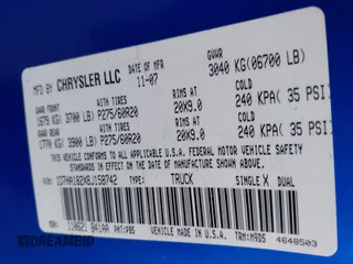2008 Dodge 1500 SLT with VIN 1D7HA182X8J158742, listed as a IAAI auction lot 42002585 with 169,263 mi miles. Bid and sale history available at carsss.com. Image 9.