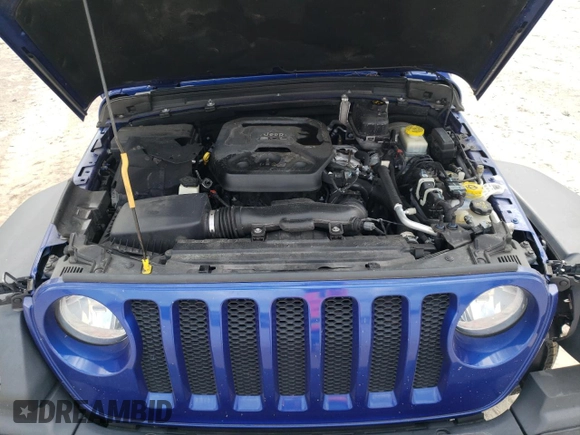 2018 Jeep Wrangler Unlimited Sport S with VIN 1C4HJXDNXJW289319, listed as a Copart auction lot 80461844 with 76,963 mi miles and Salvage title. Bid and sale history available at DreamBid. Image 11.