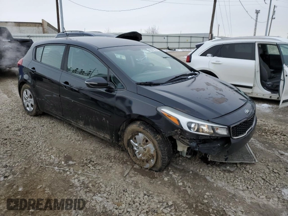 2017 Kia Forte5 LX with VIN KNAFK5A86H5682156, listed as a Copart auction lot 45861385 with 104,591 mi miles and Salvage Title. Bid and sale history available at carsss.com. Image 4.