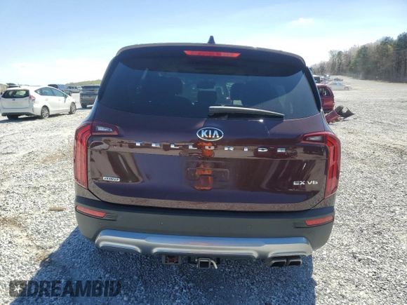2021 Kia Telluride EX with VIN 5XYP3DHC1MG108526, listed as a Copart auction lot 50435225 with 63,489 mi miles and Salvage title. Bid and sale history available at DreamBid. Image 6.