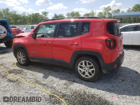 2018 Jeep Renegade Latitude z VIN ZACCJABB0JPG71260, wystawiony jako Copart lot #54177035 z przebiegiem 106 040 mil mil oraz Szkoda całkowita • Salvage title. Historia ofert i sprzedaży dostępna na DreamBid. Obrazek 2.