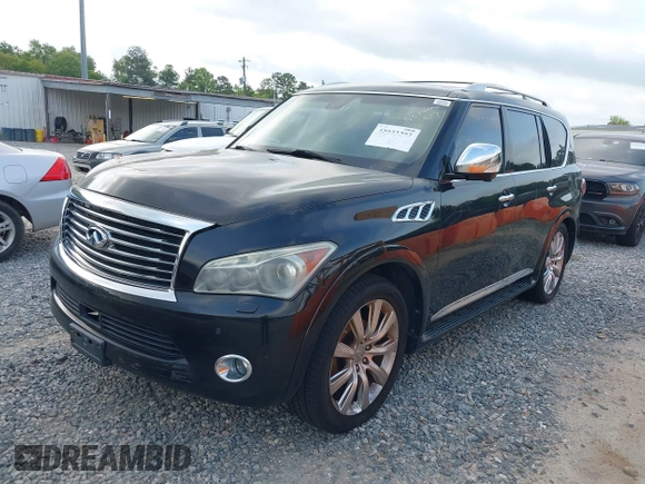 2011 Infiniti QX56 7-passenger with VIN JN8AZ2NEXB9000147, listed as a IAAI auction lot 42033293 with 188,972 mi miles. Bid and sale history available at carsss.com. Image 17.