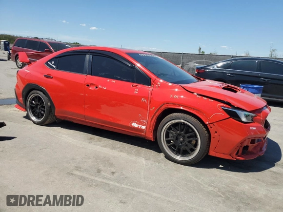 2023 Subaru WRX Limited with VIN JF1VBAL69P9820787, listed as a Copart auction lot 50486855 with 12,787 mi miles and Salvage title. Bid and sale history available at DreamBid. Image 4.