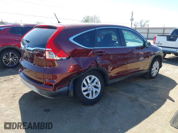 2015 Honda CR-V EX with VIN 2HKRM3H55FH534443, listed as a IAAI auction lot 41834703 with 119,325 mi miles and . Bid and sale history available at carsss.com. Image 4.