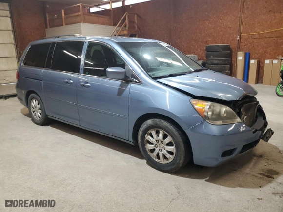 2010 Honda Odyssey EX-L with VIN 5FNRL3H74AB024287, listed as a Copart auction lot 53036175 with 217,236 mi miles and Salvage Title. Bid and sale history available at carsss.com. Image 4.