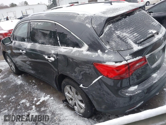 2016 Acura MDX w/Advance with VIN 5FRYD4H93GB049964, listed as a IAAI auction lot 41579286 with 67,898 mi miles. Bid and sale history available at carsss.com. Image 3.