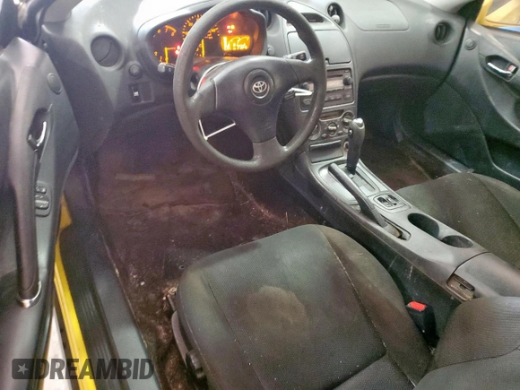 2005 Toyota Celica GT z VIN JTDDR32T750181878, wystawiony jako Copart lot #60560855 z przebiegiem 213 249 mil mil oraz Czysty tytuł • Clean title. Historia ofert i sprzedaży dostępna na DreamBid. Obrazek 8.