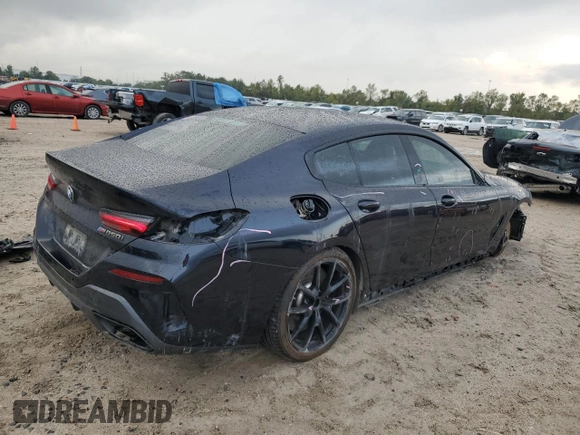 2022 BMW 8 Series M850i z VIN WBAGV8C02NCH18326, wystawiony jako Copart lot #78362624 z przebiegiem 21 393 mil mil oraz Szkody całkowita. Historia ofert i sprzedaży dostępna na DreamBid. Obrazek 3.