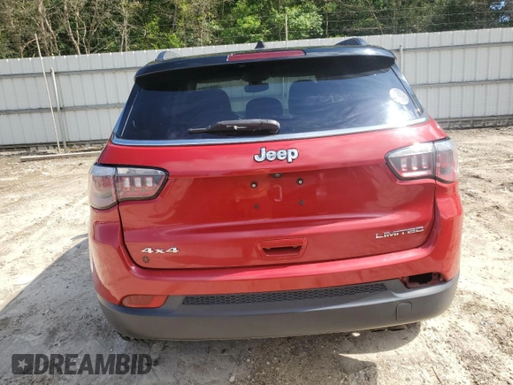2019 Jeep Compass Limited with VIN 3C4NJDCB7KT641739, listed as a Copart auction lot 56913985 with 111,737 mi miles and Non repairable. Bid and sale history available at DreamBid. Image 6.