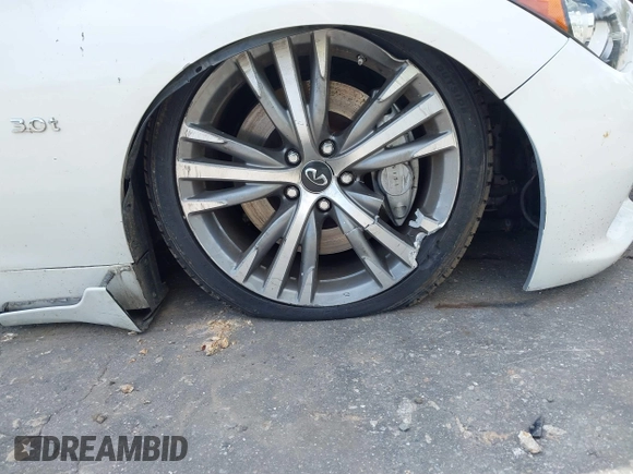 2017 Infiniti Q50 3.0t Premium with VIN JN1EV7AR4HM831716, listed as a IAAI auction lot 40413889 with 56,402 mi miles. Bid and sale history available at carsss.com. Image 17.