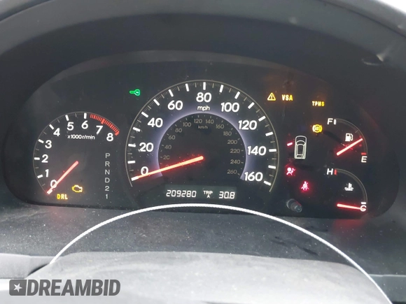 2008 Honda Odyssey EX-L with VIN 5FNRL38678B092343, listed as a IAAI auction lot 40974522 with 209,280 mi miles and . Bid and sale history available at DreamBid. Image 7.