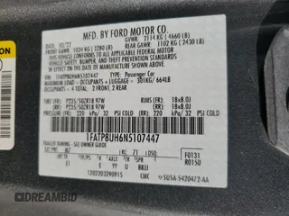 2022 Ford Mustang EcoBoost with VIN 1FATP8UH6N5107447, listed as a Copart auction lot 53329815 with 35,528 mi miles and Salvage title. Bid and sale history available at DreamBid. Image 13.