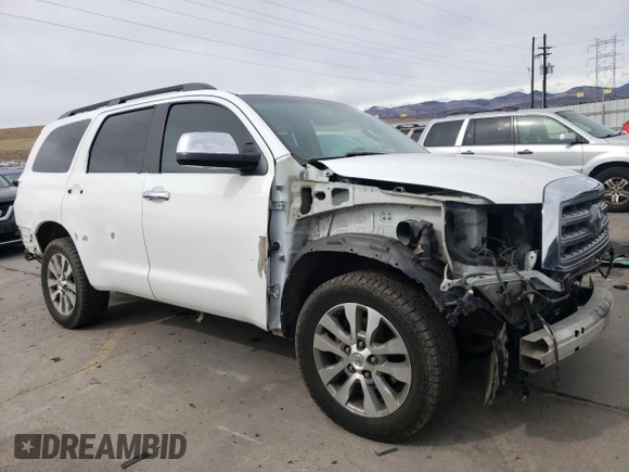 2017 Toyota Sequoia Limited with VIN 5TDJW5G11HS147693, listed as a Copart auction lot 48487305 with 163,857 mi miles and Salvage Title. Bid and sale history available at carsss.com. Image 4.