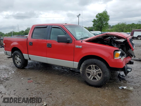 2006 Ford F-150 XLT with VIN 1FTPW12536FB24054, listed as a Copart auction lot 57057025 with 251,187 mi miles and Salvage title. Bid and sale history available at DreamBid. Image 4.