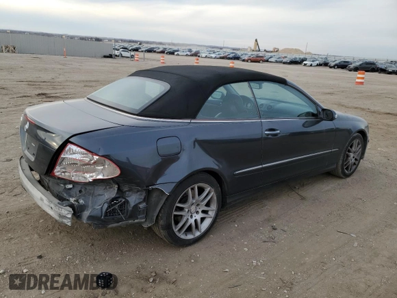 2008 Mercedes-Benz CLK-Class 3.5L with VIN WDBTK56GX8F240284, listed as a Copart auction lot 83068564 with 206,326 mi miles and Salvage Title. Bid and sale history available at carsss.com. Image 3.