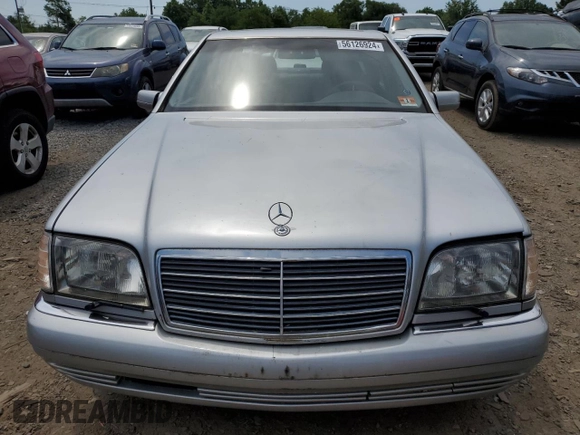 1999 Mercedes-Benz S-Class with VIN WDBGA51G3XA431682, listed as a Copart auction lot 56126924 with 0 mi miles and Salvage Title. Bid and sale history available at carsss.com. Image 5.