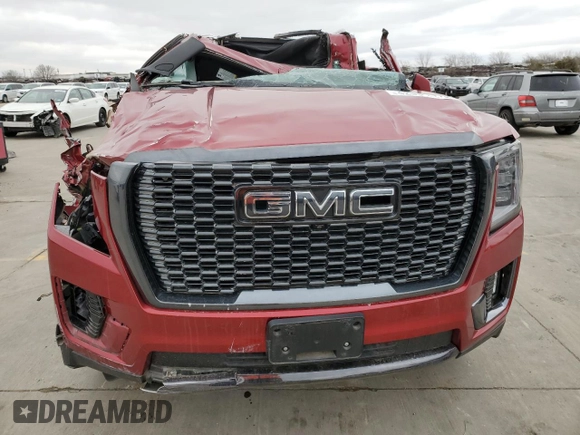 2023 GMC Yukon XL Denali Ultimate with VIN 1GKS2KKL1PR129803, listed as a Copart auction lot 42931415 with 55,586 mi miles and Salvage Title. Bid and sale history available at carsss.com. Image 5.