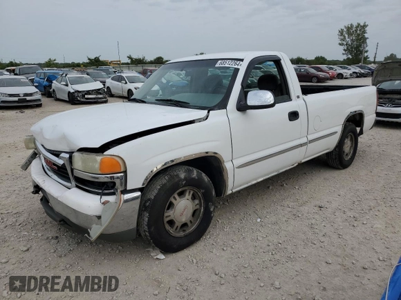 1999 GMC New Sierra 1500 SL with VIN 1GTEC14V3XE544949, listed as a Copart auction lot 68512264 with 0 mi miles and Salvage Title. Bid and sale history available at carsss.com. Image 1.