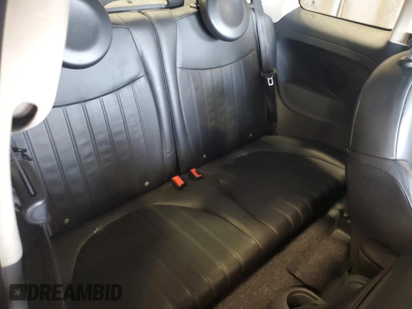 2012 FIAT 500 Lounge with VIN 3C3CFFER4CT382843, listed as a Copart auction lot 63060105 with 94,660 mi miles and Salvage title. Bid and sale history available at DreamBid. Image 10.