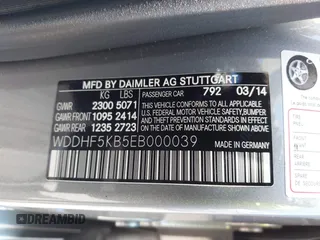 2014 Mercedes-Benz E 350 Sport with VIN WDDHF5KB5EB000039, listed as a IAAI auction lot 42345657 with 95,857 mi miles and . Bid and sale history available at DreamBid. Image 9.
