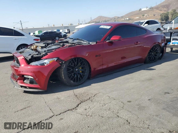 2015 Ford Mustang GT z VIN 1FA6P8CFXF5343159, wystawiony jako Copart lot #62902965 z przebiegiem 99 822 mil mil oraz Szkoda całkowita • Salvage title. Historia ofert i sprzedaży dostępna na DreamBid. Obrazek 1.