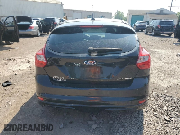 2014 Ford Focus Titanium with VIN 1FADP3N27EL251229, listed as a Copart auction lot 62201195 with 75,534 mi miles and Salvage title. Bid and sale history available at DreamBid. Image 6.
