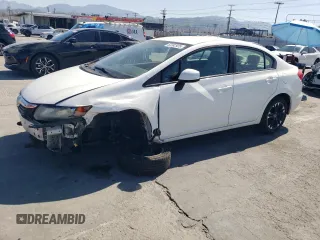 2012 Honda Civic Sdn LX with VIN 19XFB2F56CE391105, listed as a Copart auction lot 52382925 with 96,085 mi miles and Salvage Title. Bid and sale history available at carsss.com. Image 1.
