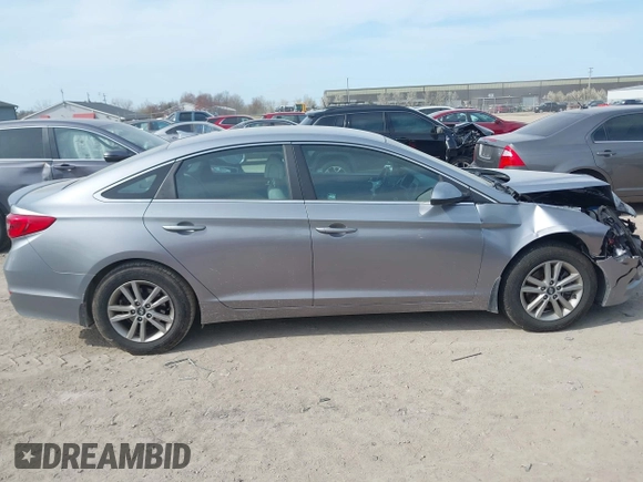 2015 Hyundai Sonata 2.4L SE with VIN 5NPE24AF8FH214899, listed as a IAAI auction lot 42056089 with 76,621 mi miles. Bid and sale history available at carsss.com. Image 13.