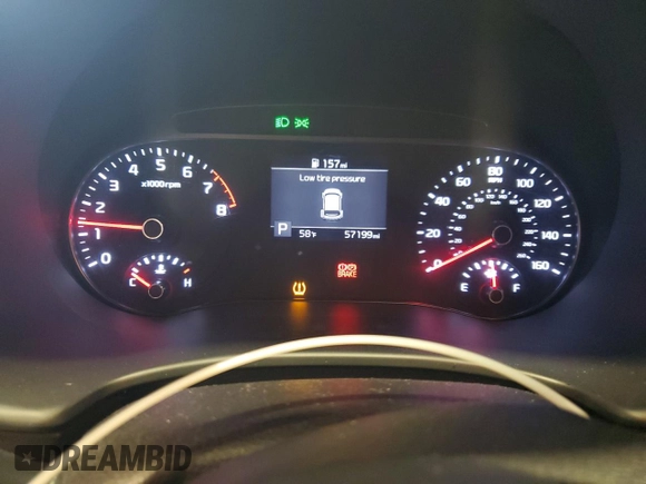 2022 Kia Soul LX with VIN KNDJ23AU6N7158570, listed as a Copart auction lot 48503525 with 57,199 mi miles and Salvage Title. Bid and sale history available at DreamBid. Image 9.