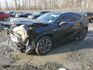 2021 Lexus UX with VIN JTHR9JBH3M2052396, listed as a Copart auction lot 85006594 with 45,883 mi miles and Salvage Title. Bid and sale history available at carsss.com. Image 1.