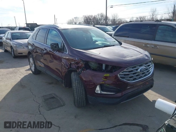 2020 Ford Edge SEL with VIN 2FMPK4J98LBB60655, listed as a IAAI auction lot 41821501 with 41,624 mi miles. Bid and sale history available at carsss.com. Image 1.