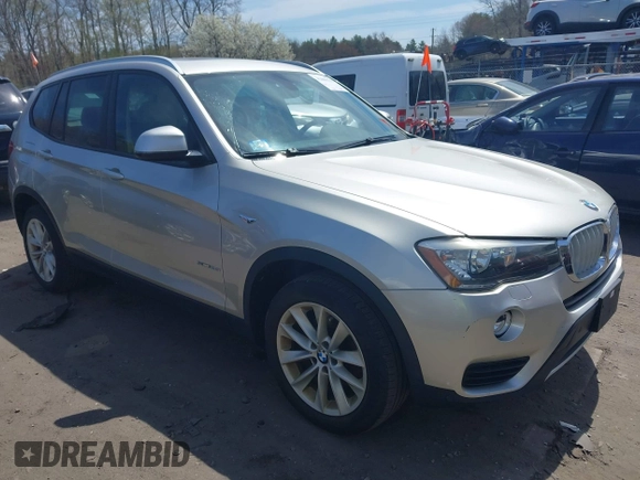 2016 BMW X3 xDrive28i with VIN 5UXWX9C54G0D68999, listed as a IAAI auction lot 42086122 with 107,697 mi miles and . Bid and sale history available at DreamBid. Image 1.
