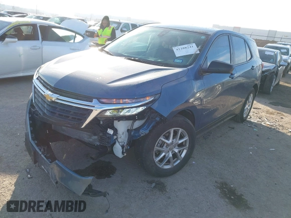2024 Chevrolet Equinox LS with VIN 3GNAXHEG1RL251699, listed as a IAAI auction lot 41288241 with 13,708 mi miles and . Bid and sale history available at DreamBid. Image 17.
