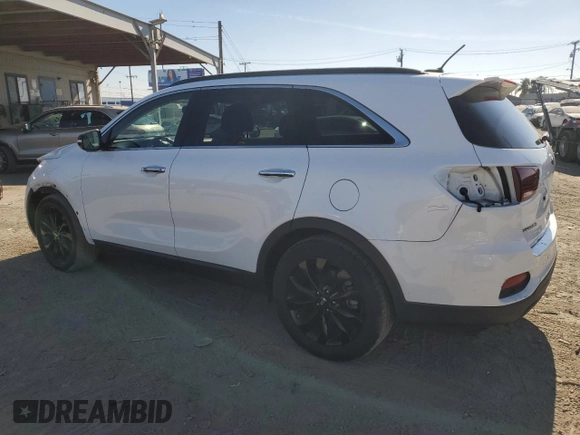 2019 Kia Sorento S with VIN 5XYPG4A51KG601460, listed as a Copart auction lot 80128124 with 34,719 mi miles and Salvage Title. Bid and sale history available at DreamBid. Image 2.