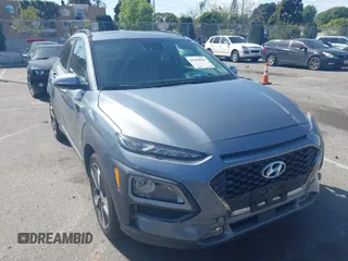 2018 Hyundai Kona Ultimate with VIN KM8K53A51JU101799, listed as a IAAI auction lot 41969569 with 20,167 mi miles. Bid and sale history available at carsss.com. Image 1.