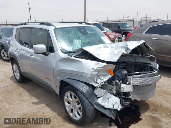 2018 Jeep Renegade Latitude with VIN ZACCJABB2JPJ56502, listed as a IAAI auction lot 42380142 with 39,740 mi miles and . Bid and sale history available at DreamBid. Image 1.