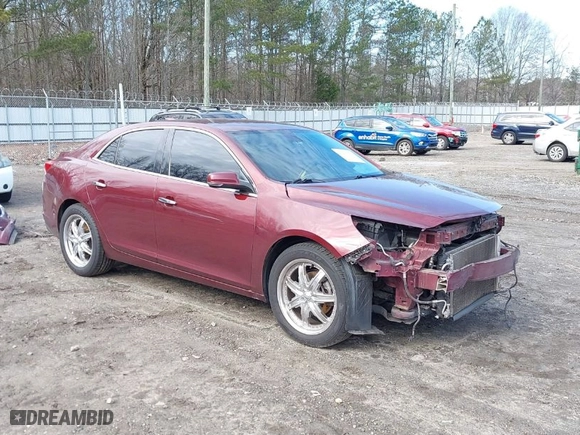 2015 Chevrolet Malibu LTZ with VIN 1G11F5SL7FF161578, listed as a IAAI auction lot 41291577 with 159,174 mi miles. Bid and sale history available at carsss.com. Image 1.