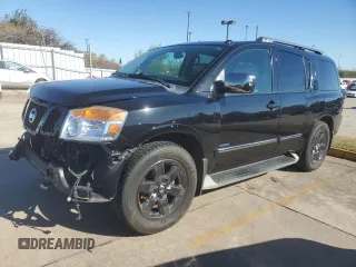 2014 Nissan Armada Platinum z VIN 5N1BA0NF8EN610303, wystawiony jako Copart lot #80653974 z przebiegiem 119 723 mil mil oraz Szkoda całkowita • Salvage title. Historia ofert i sprzedaży dostępna na DreamBid. Obrazek 1.