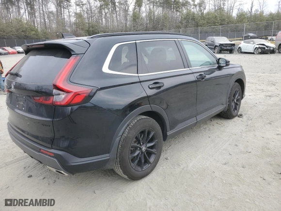 2024 Honda CR-V Hybrid Sport with VIN 7FARS6H51RE051630, listed as a Copart auction lot 46645585 with 12,485 mi miles and Salvage Title. Bid and sale history available at carsss.com. Image 3.