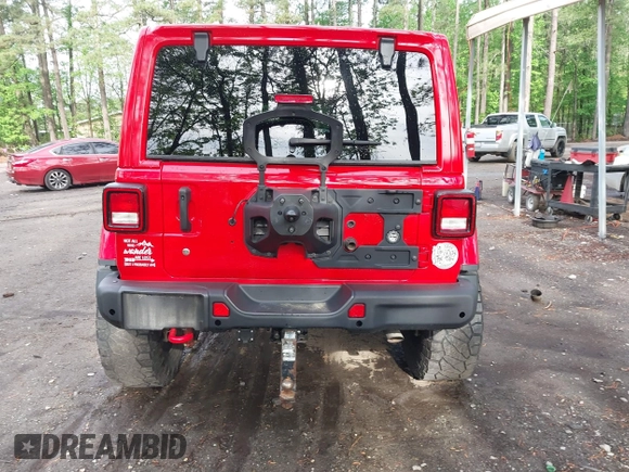 2018 Jeep Wrangler Unlimited Rubicon with VIN 1C4HJXFG3JW273266, listed as a IAAI auction lot 42093919 with 90,700 mi miles and . Bid and sale history available at DreamBid. Image 16.