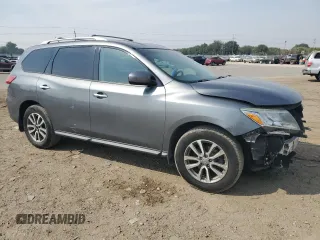 2016 Nissan Pathfinder S with VIN 5N1AR2MM4GC608904, listed as a Copart auction lot 71066324 with 90,727 mi miles and Salvage Title. Bid and sale history available at carsss.com. Image 4.